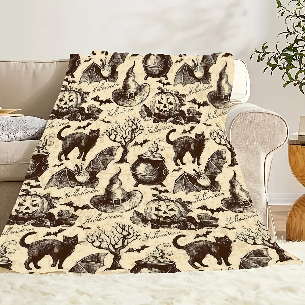 Halloween Vintage Blanket.