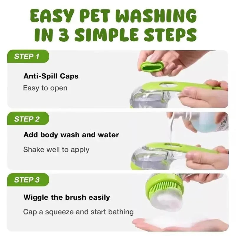Adjustable Pet Bath Brush.