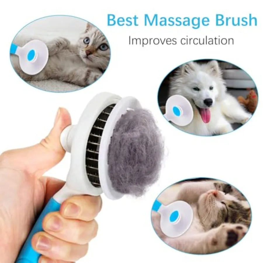Self-Cleaning Slicker Brush.