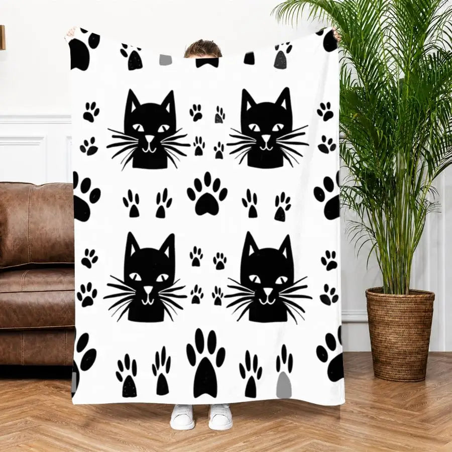 Warm Premium Flannel Blanket.       Cozy All-Season Decorative Throw Gift Suitable for Home Decoration and Holiday Gift Choice