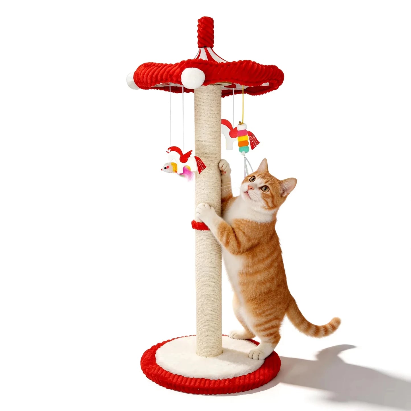 Rotating Interactive Cat Scratching Post.
