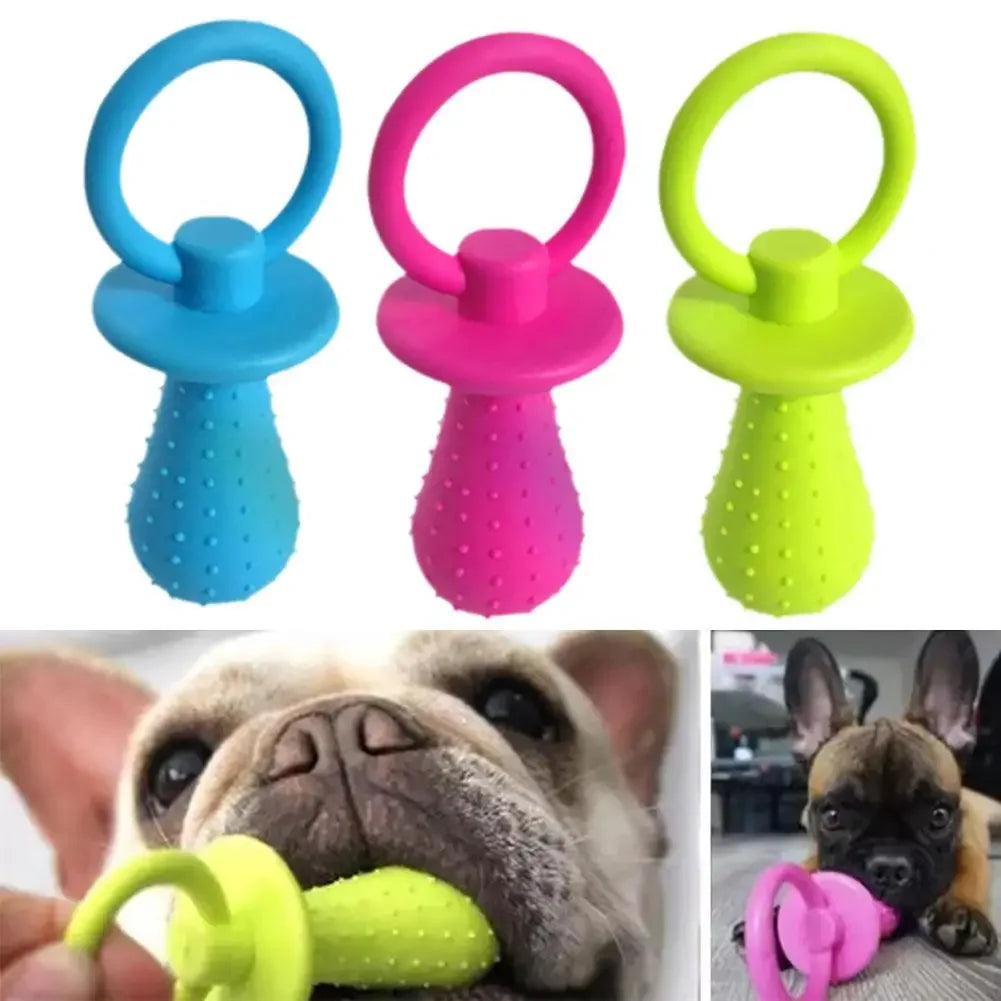 Squeaky Bell TPR Dog Pacifier Toy.