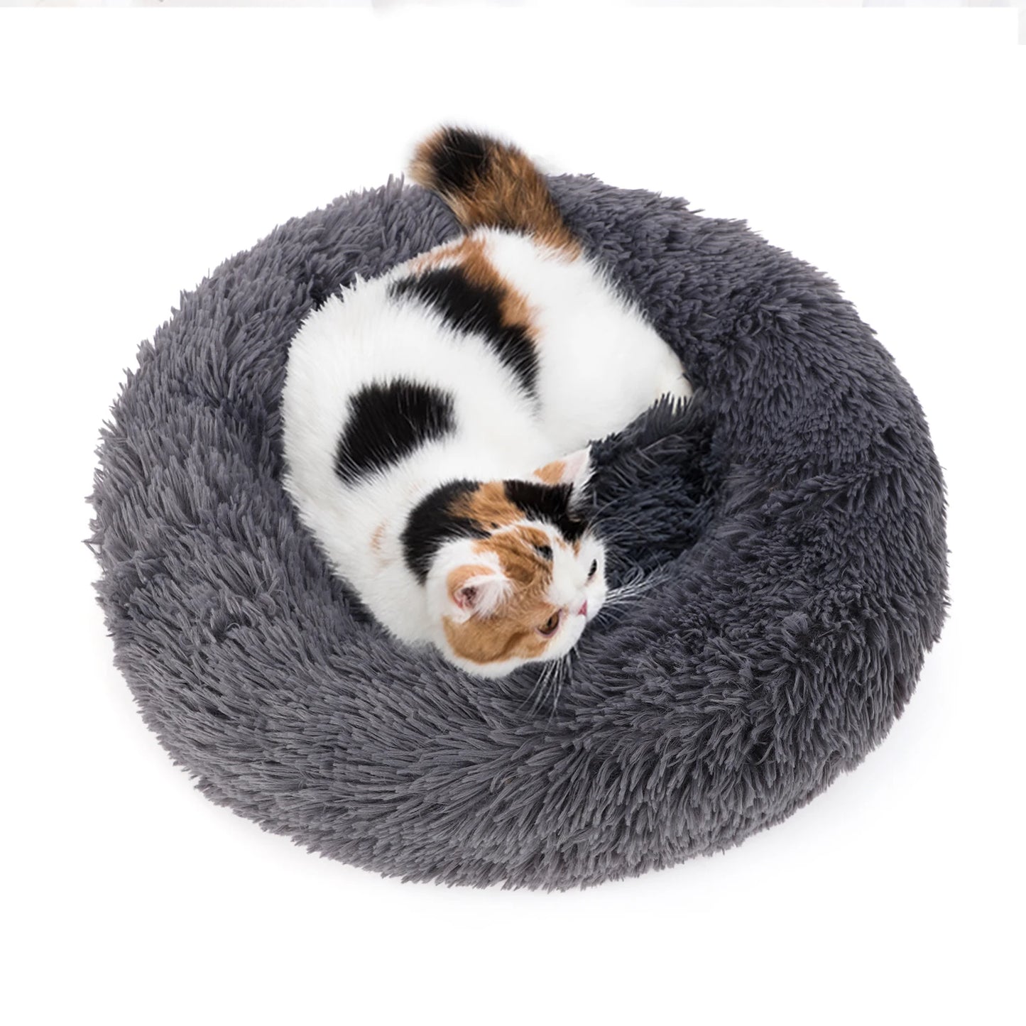 Cute Fluffy Round Pet Bed.