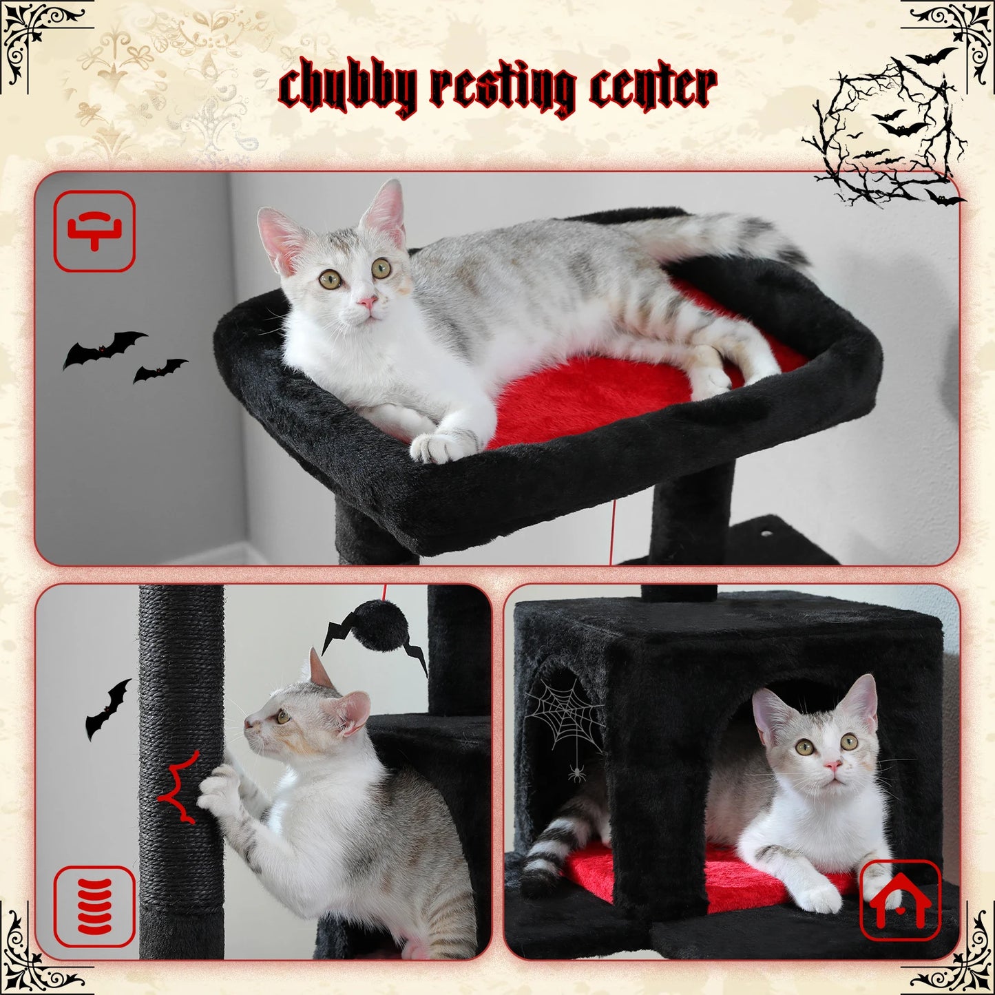 Gothic Cat Tree Tower.