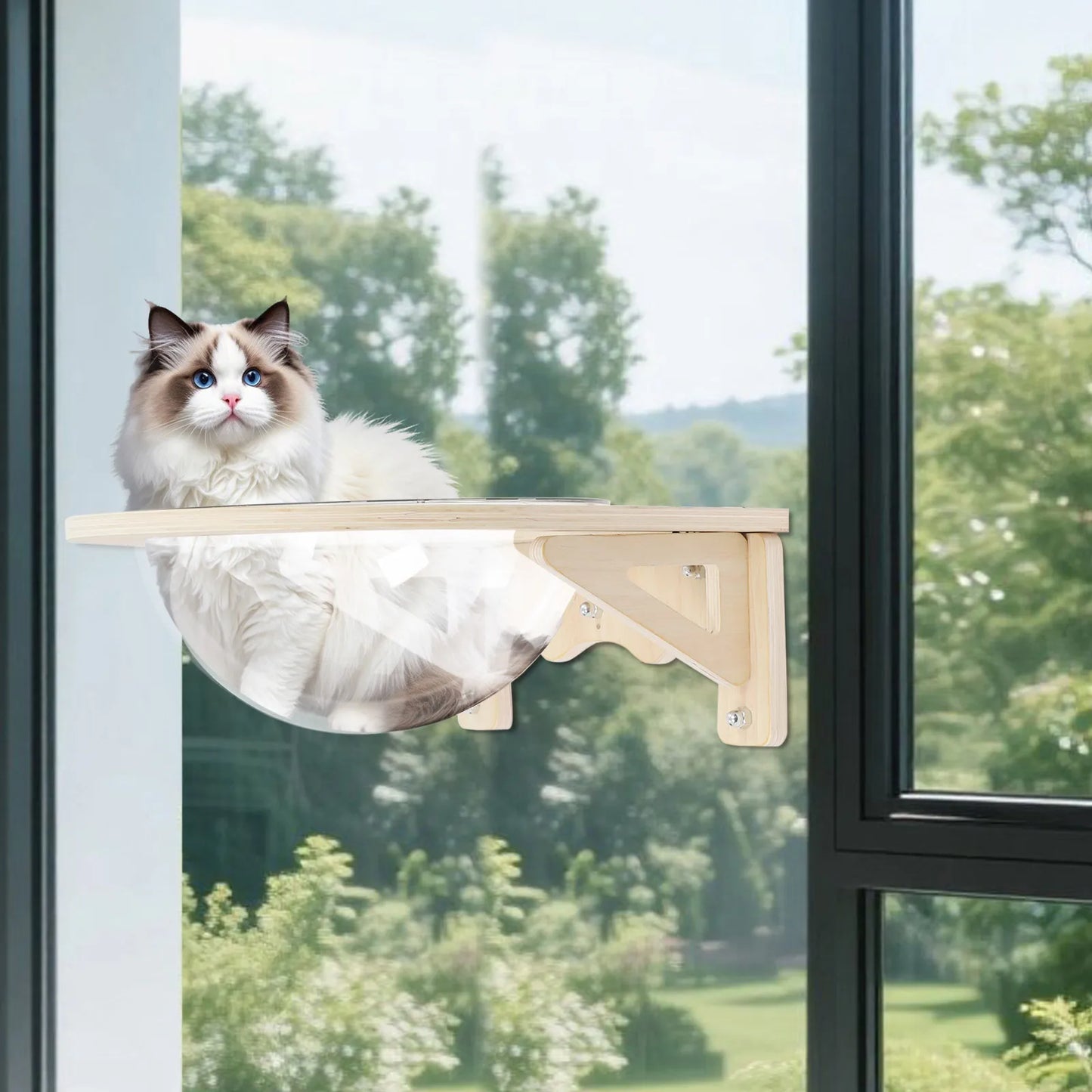 Wooden Cat Space Clear Capsule.