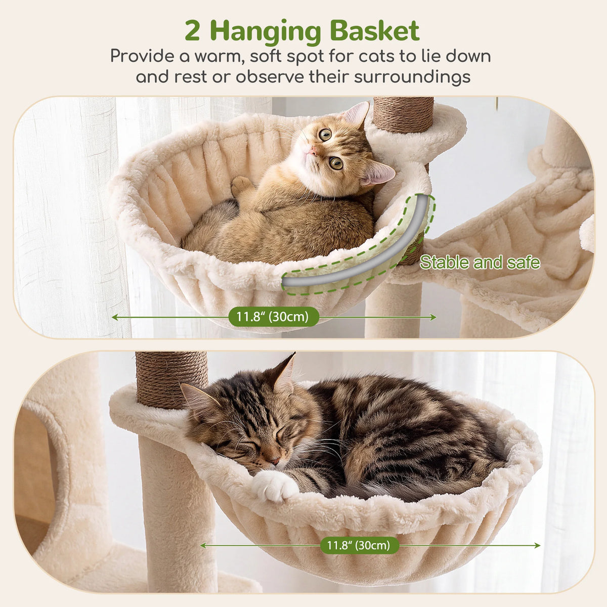 Cat Climbing Tower for Large Adult Cats.