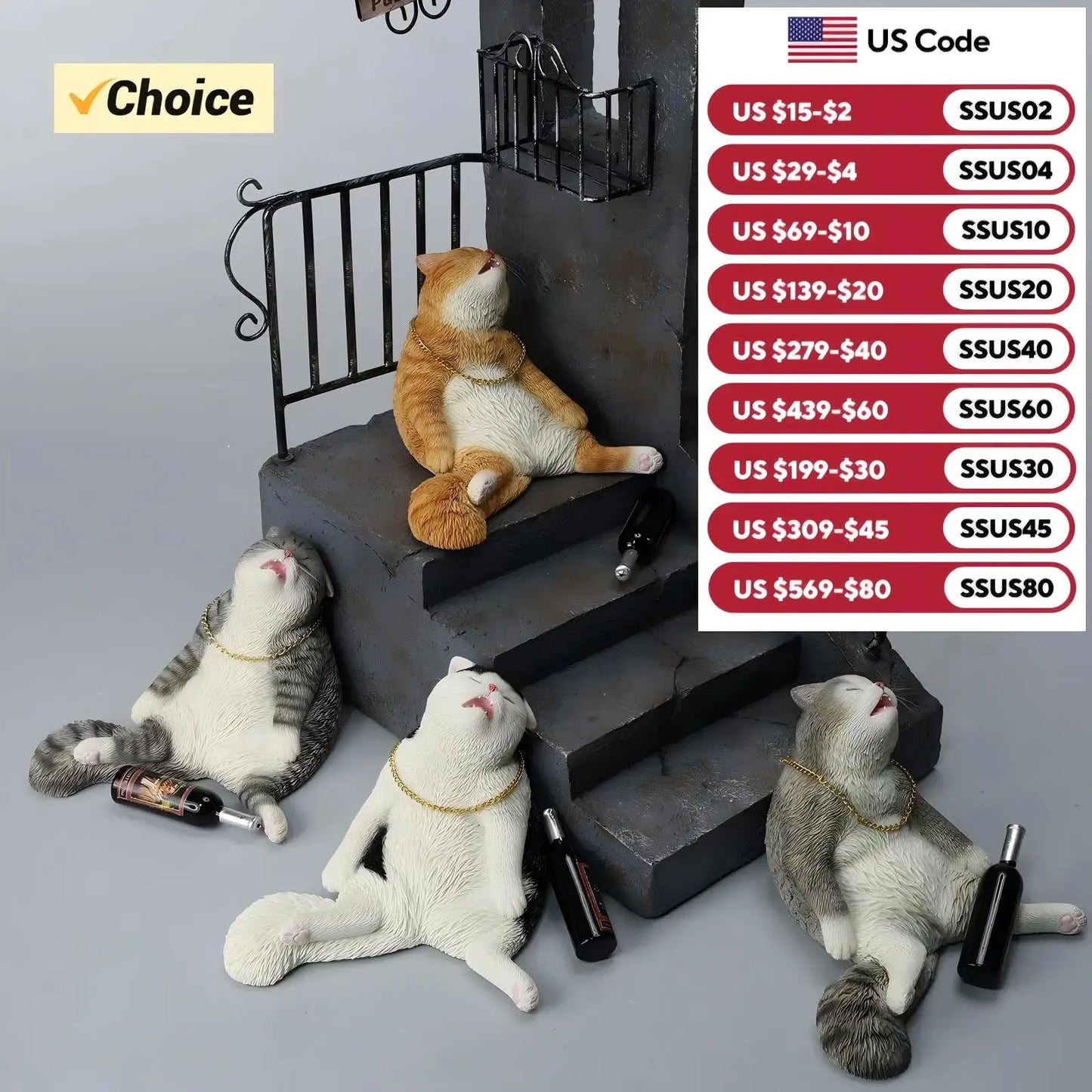 Cat Statue & Figurines.