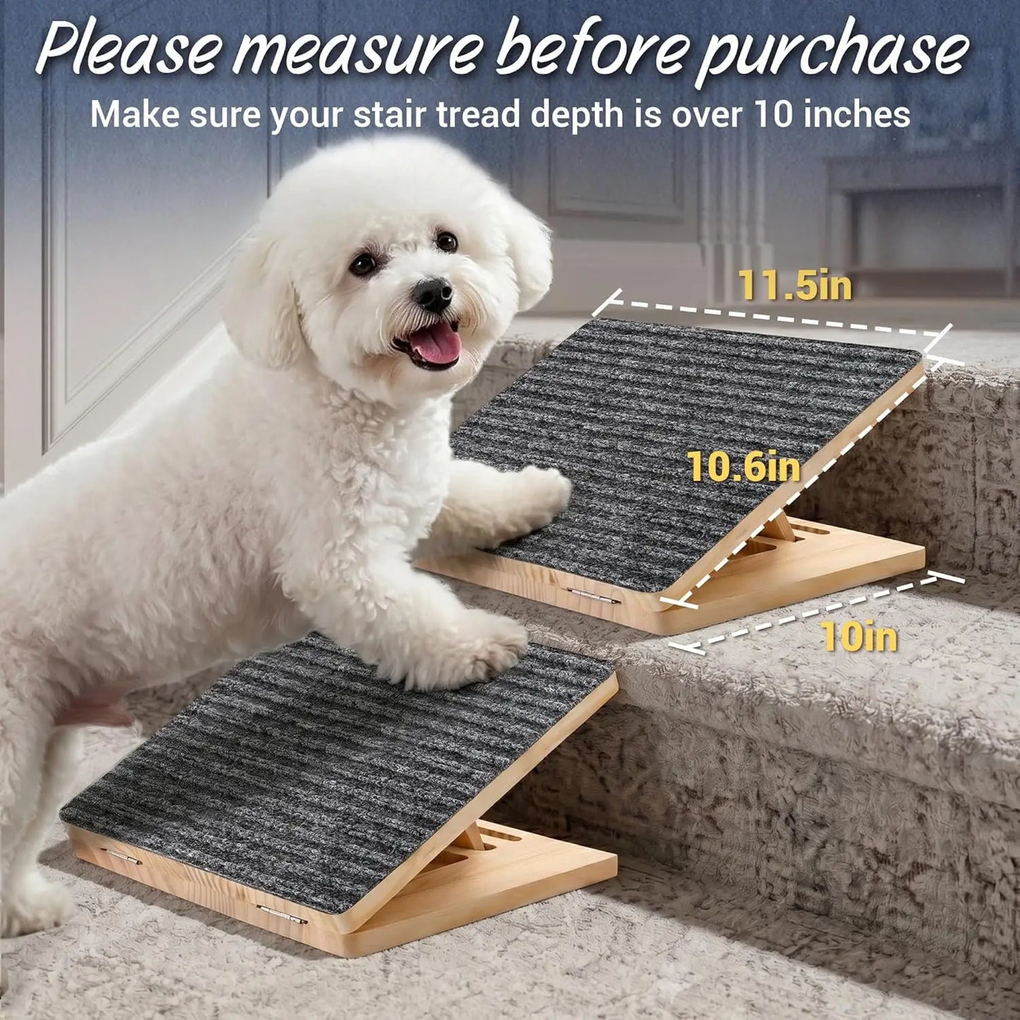 Dog Ramp for Stairs 2 Pack.