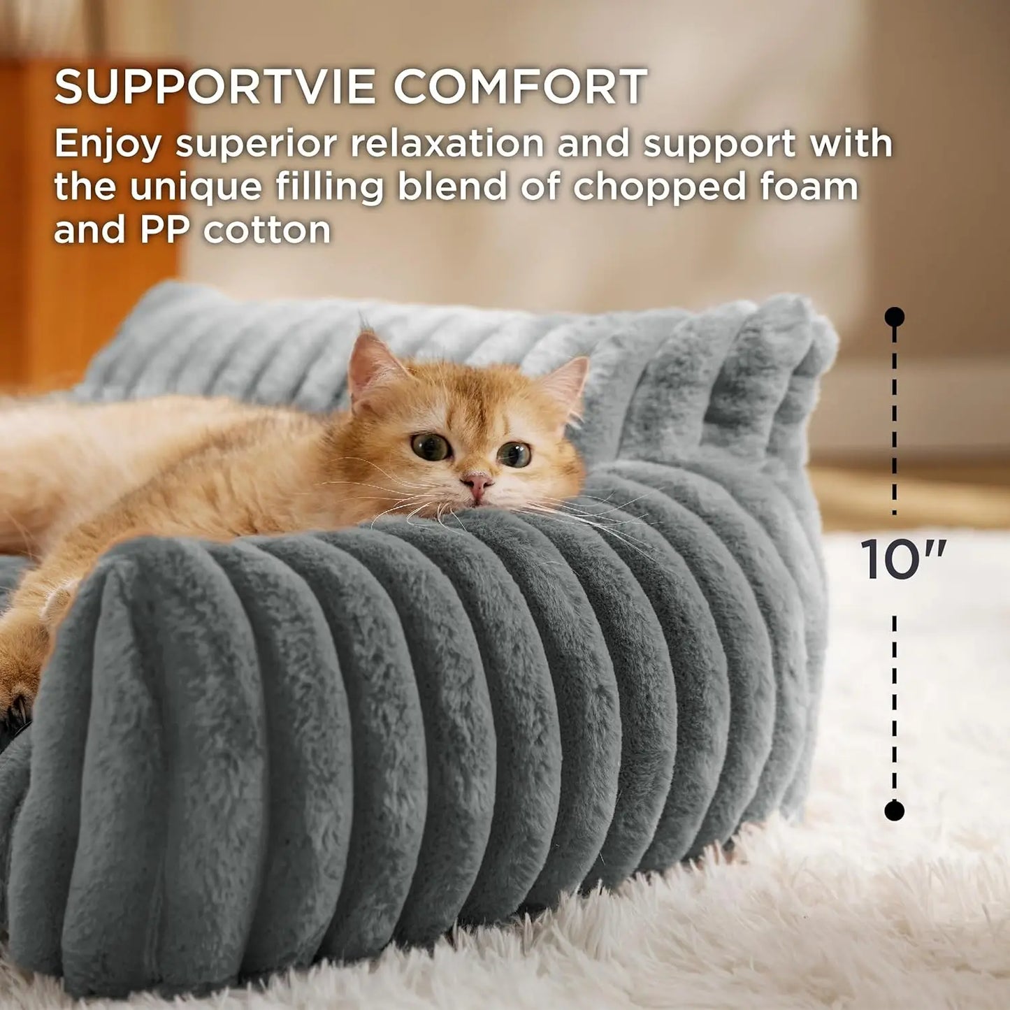 Cute Fluffy Cat Sofa.