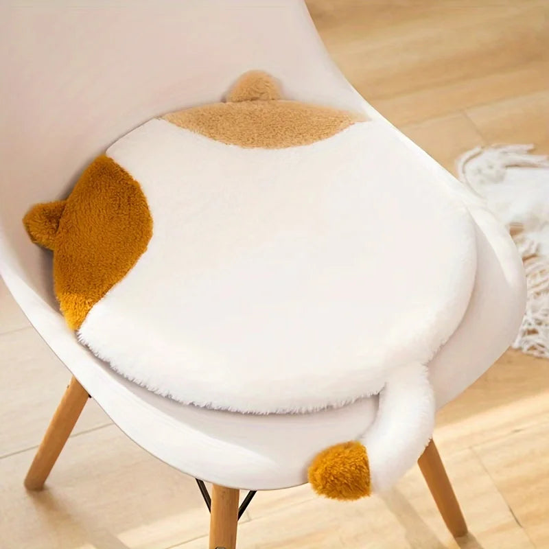 Cartoon Cat Memory Foam Chair Cushion.