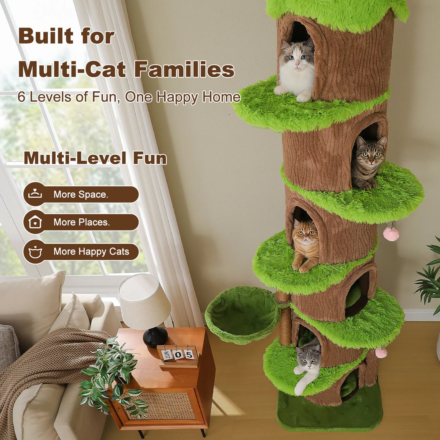 Large Floor to Ceiling Cat Tree.