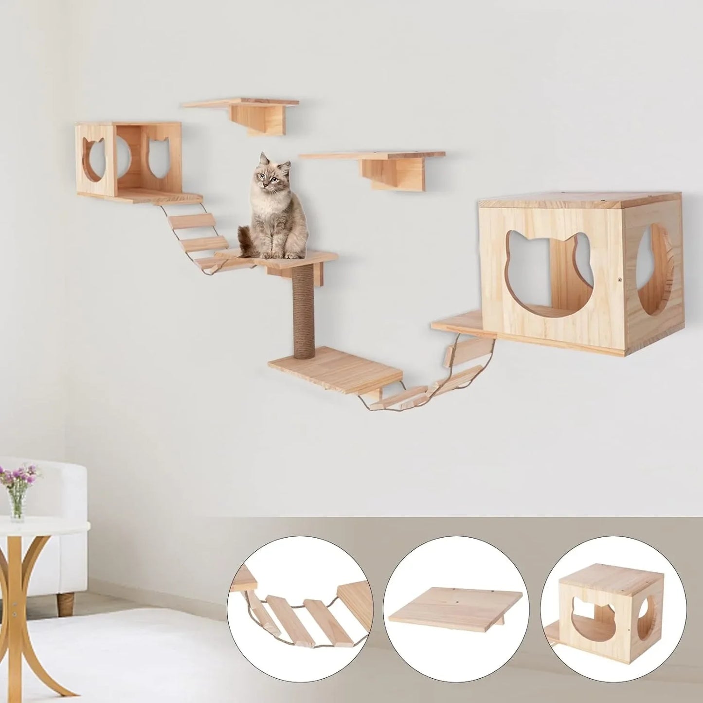 Wall-Mounted Cat Tree.
