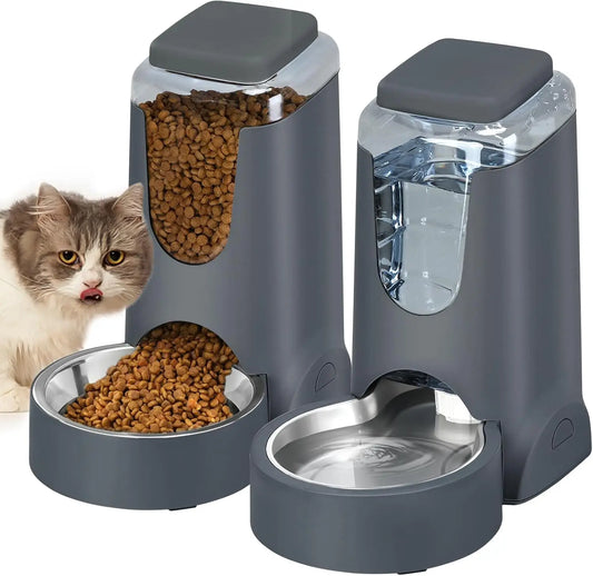 Automatic Cat Feeder and Water Dispenser.