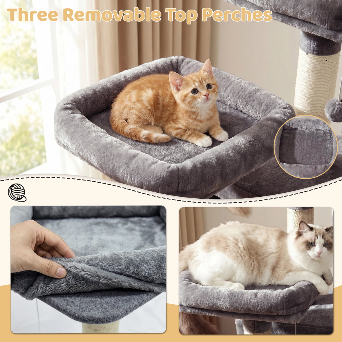 Large Multi-Level Cat Tree.