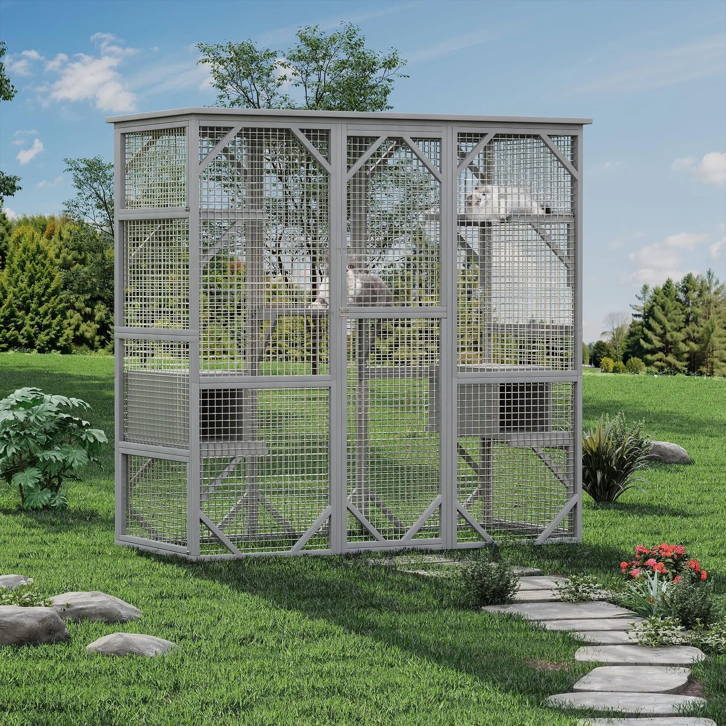 Extra Large Walk-in Catio.