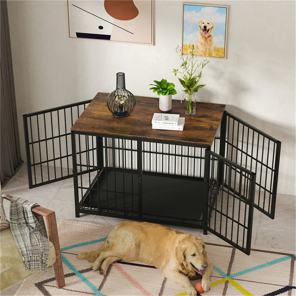 Large Wooden Dog Crate.