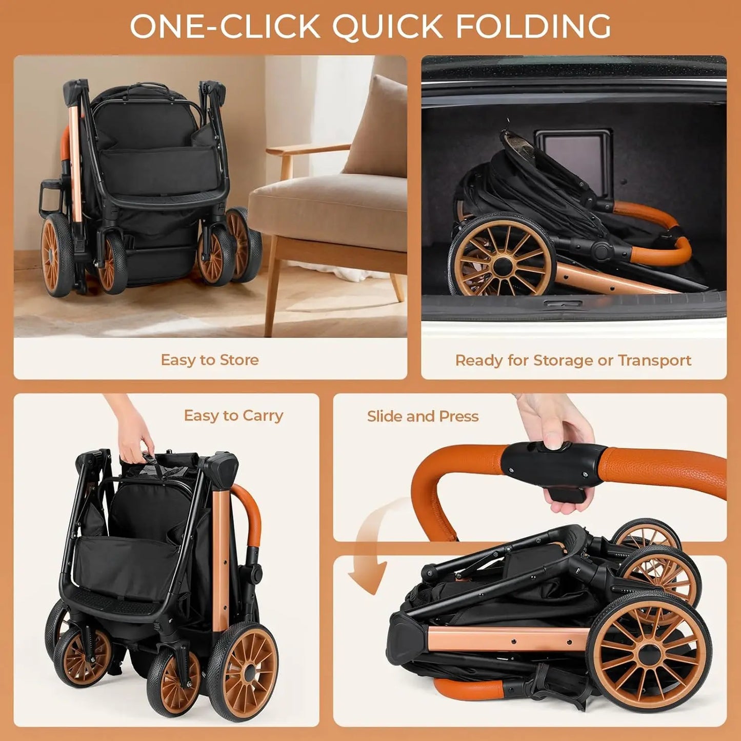 Foldable Pet Stroller.