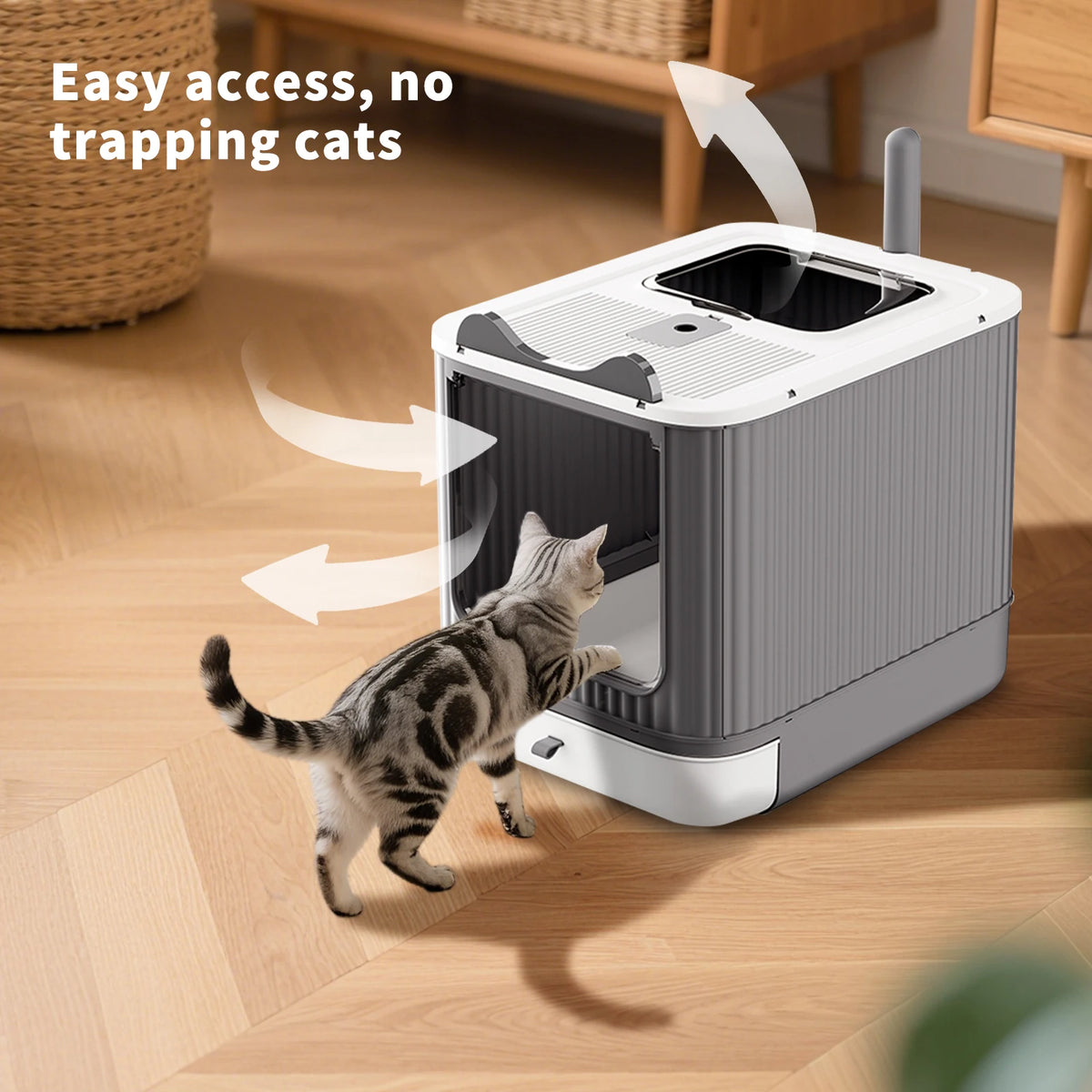 Enclosed for Cat Litter Box Furniture.