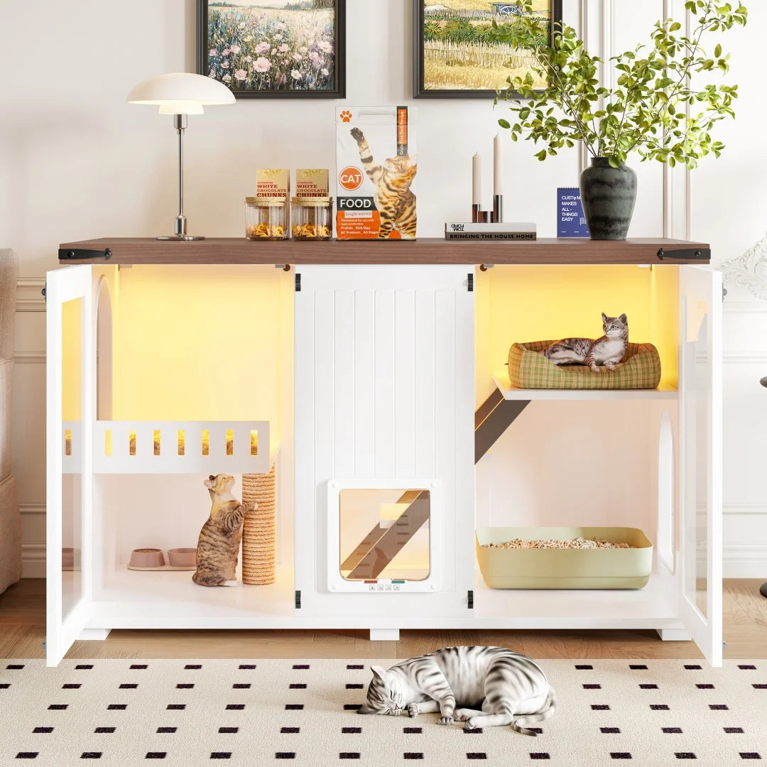 47.25" Large Hidden Litter Box Enclosure.