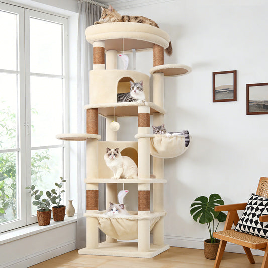 68" Cat Tree Tower for Indoor Cats.