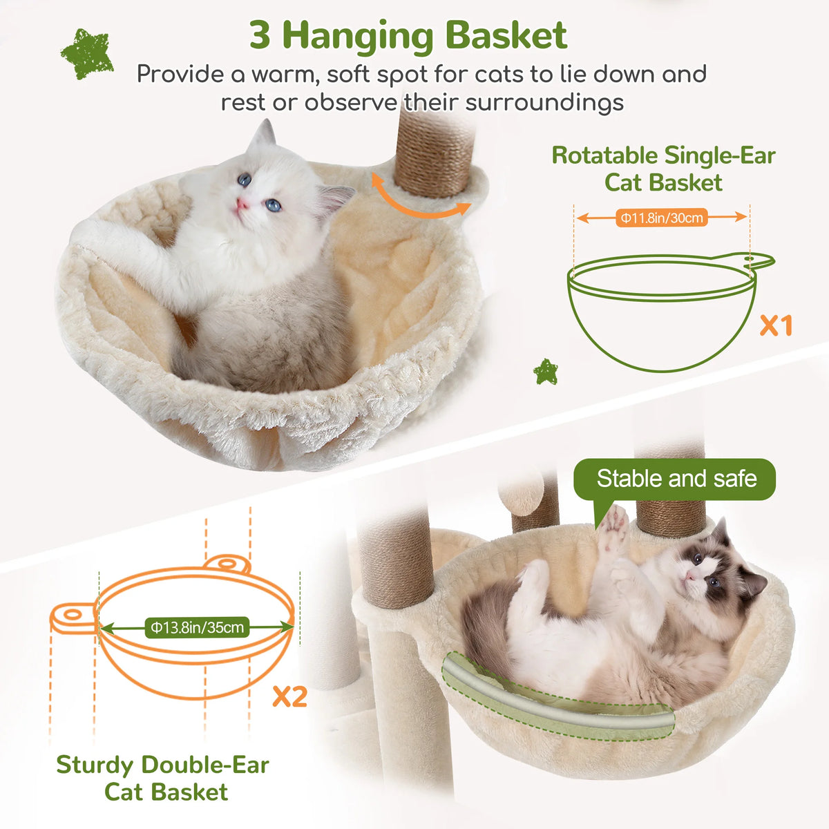 83" Extra Large Cat Tree Tower.