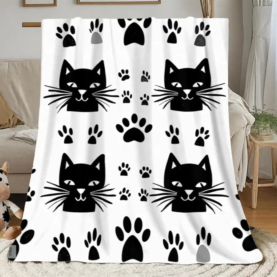 Warm Premium Flannel Blanket.       Cozy All-Season Decorative Throw Gift Suitable for Home Decoration and Holiday Gift Choice