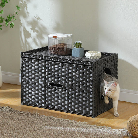 Rattan Cat Litter Box.