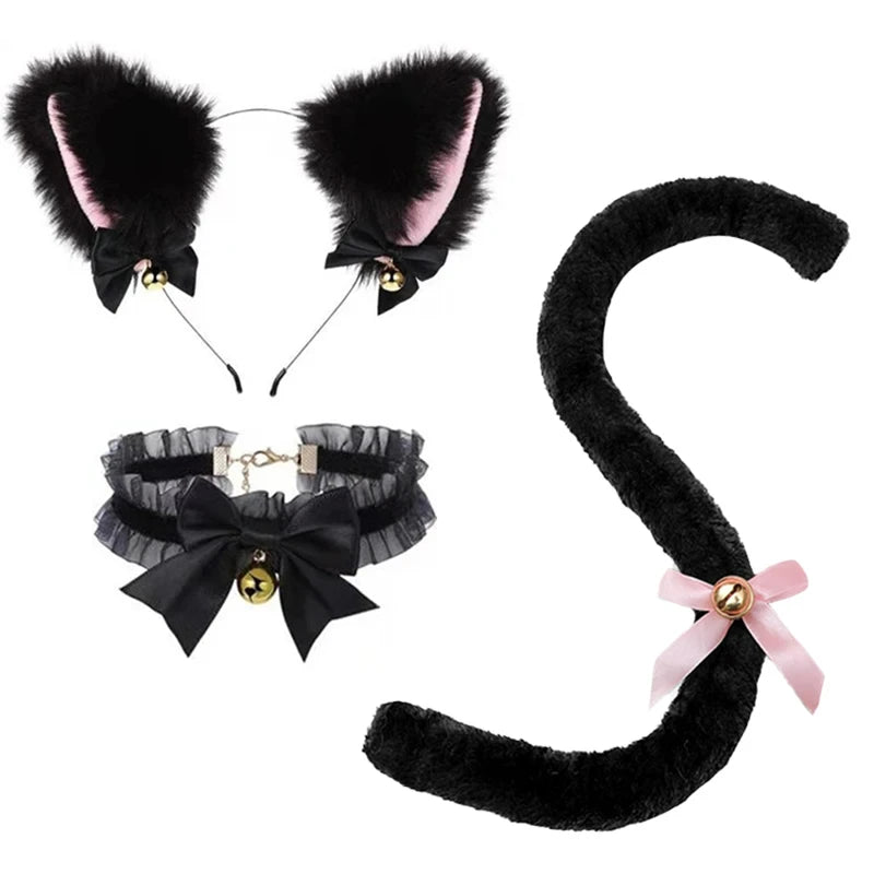Furry Cat Ears and Tail.