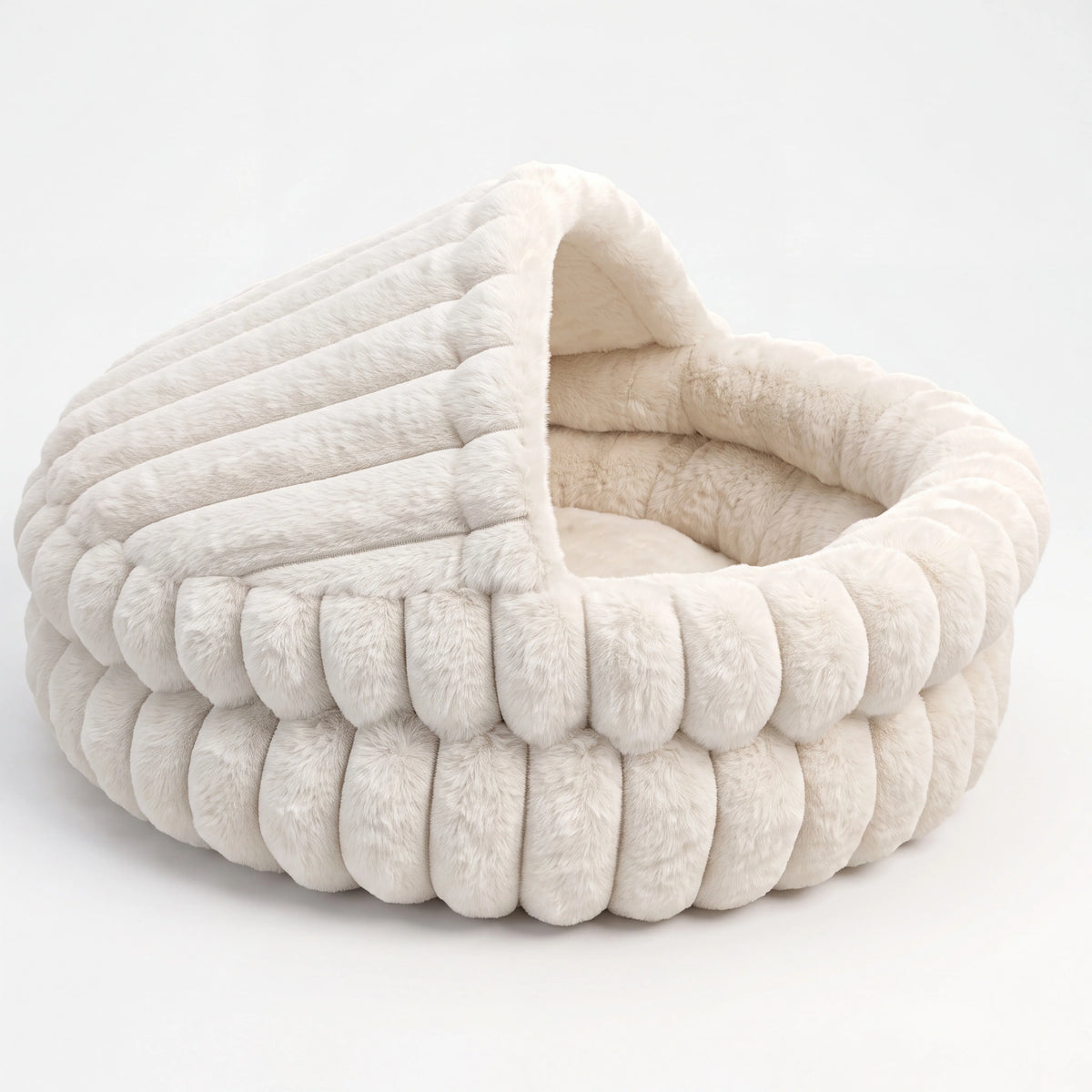 Soft Hooded Cat Cave Bed.