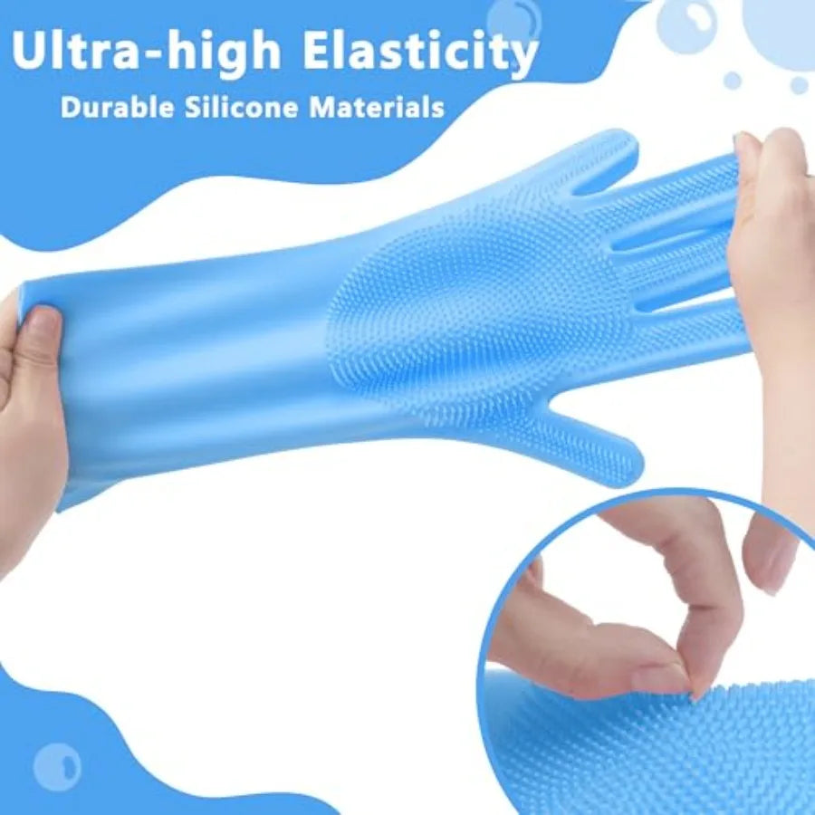 Pet Grooming Gloves for Bathing Dogs and Cats.