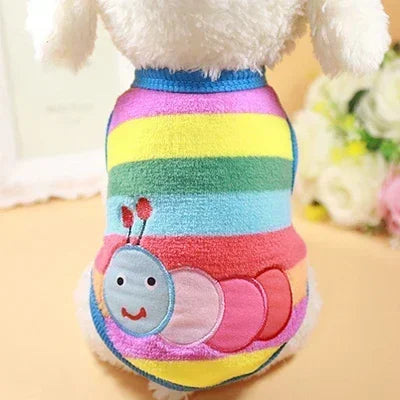 Cartoon Fleece Cat Clothes.