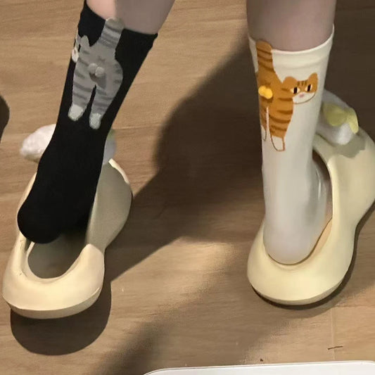 Cute Cat Socks with Balls.