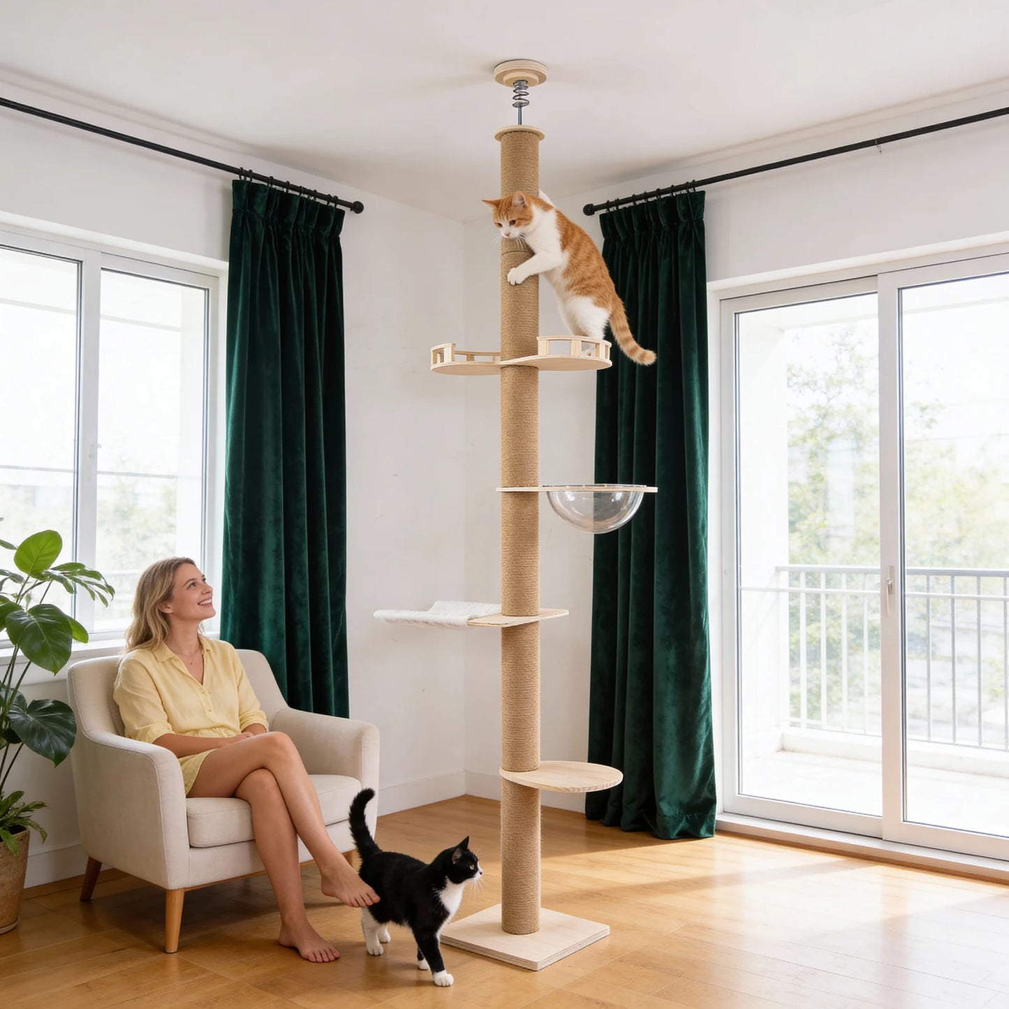 Floor To Ceiling Cat Tree.