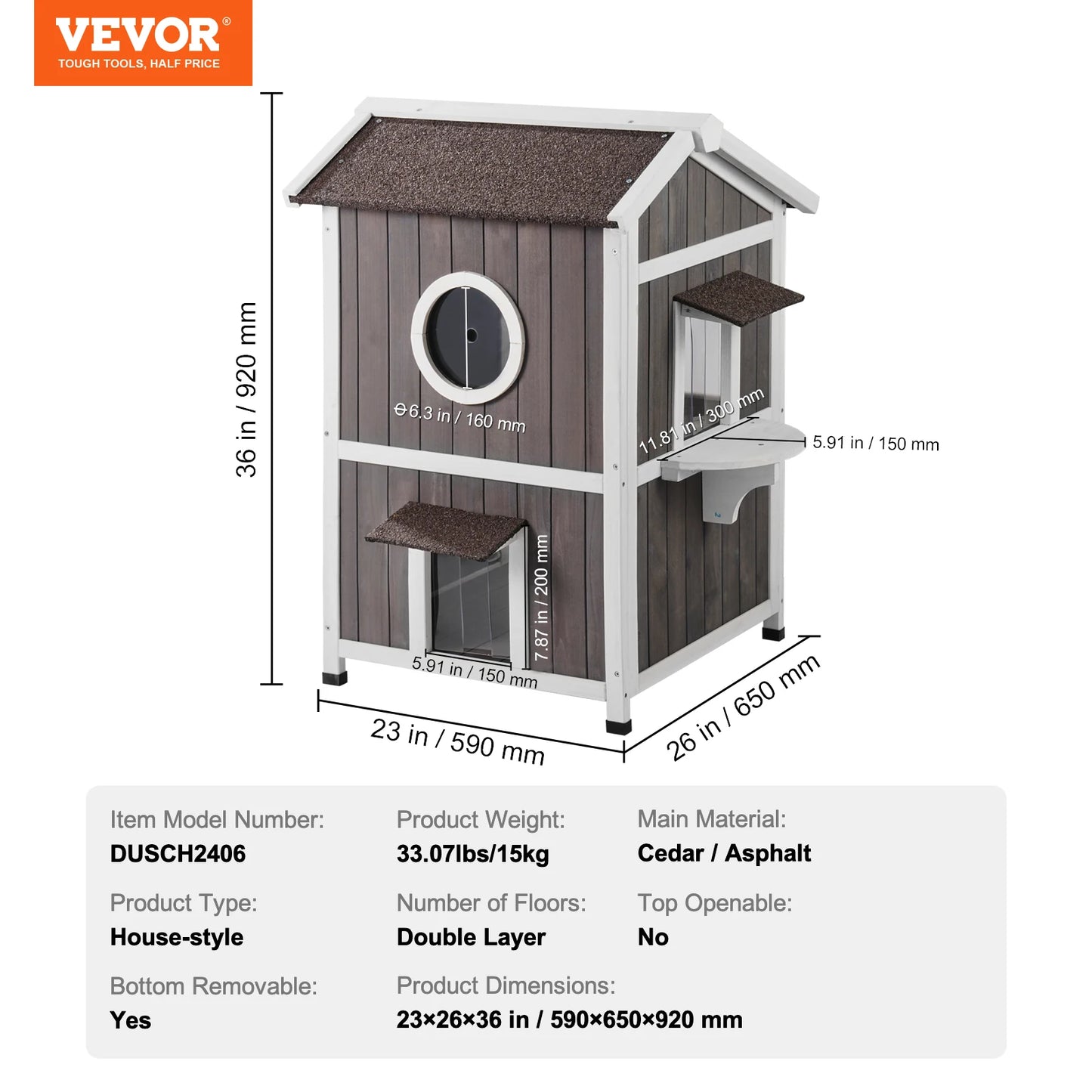 SucceBuy Outdoor Cat House.