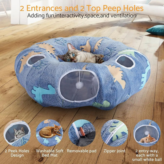 Maxetodo Foldable Cat Tunnel.