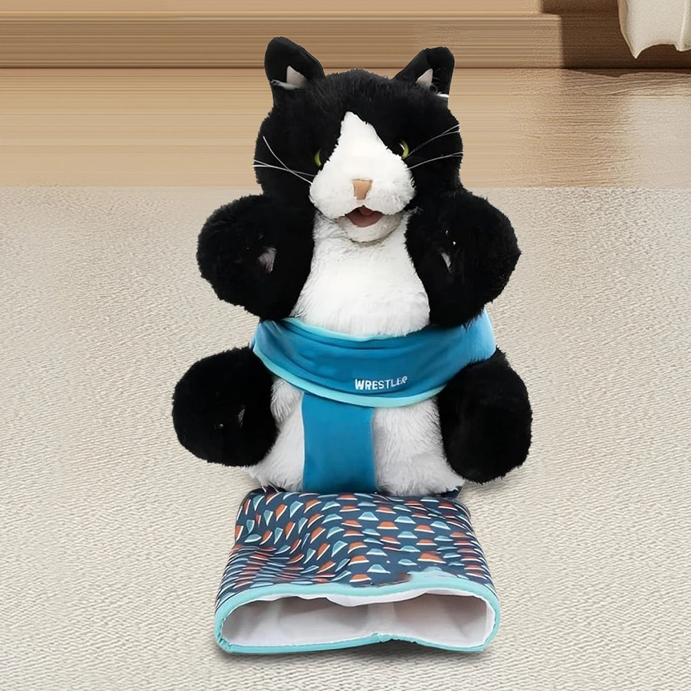 Cat Puppet Wrestler.