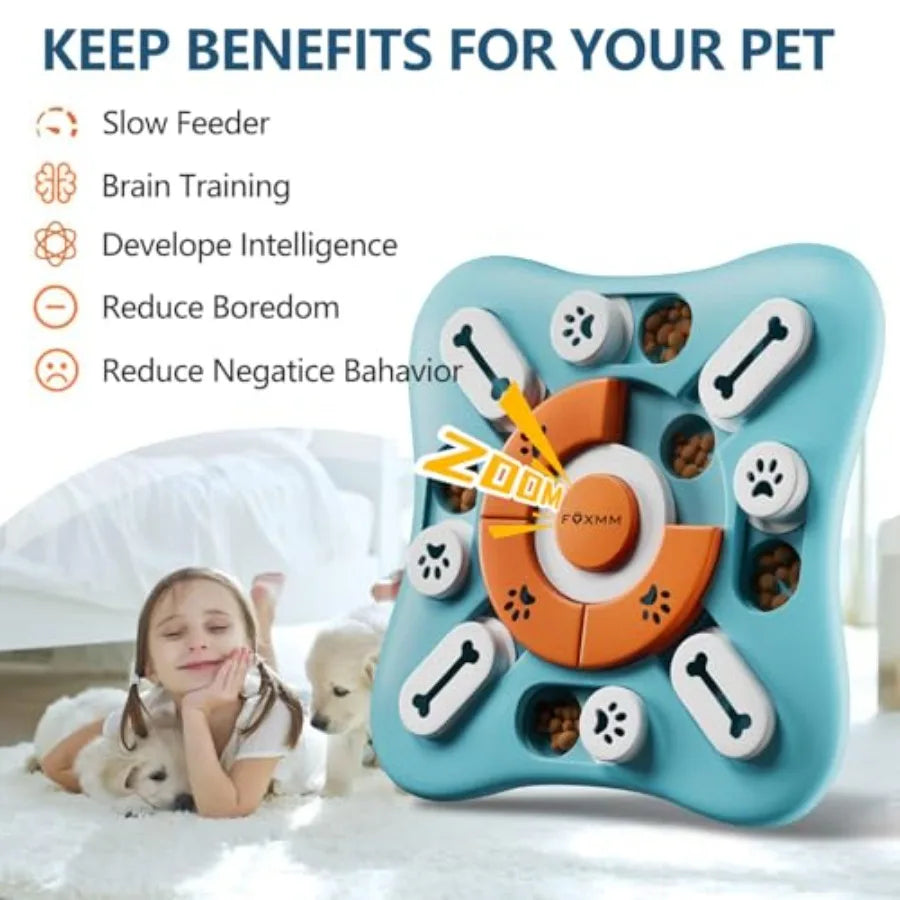 Interactive Dog Treat Puzzle Toys.