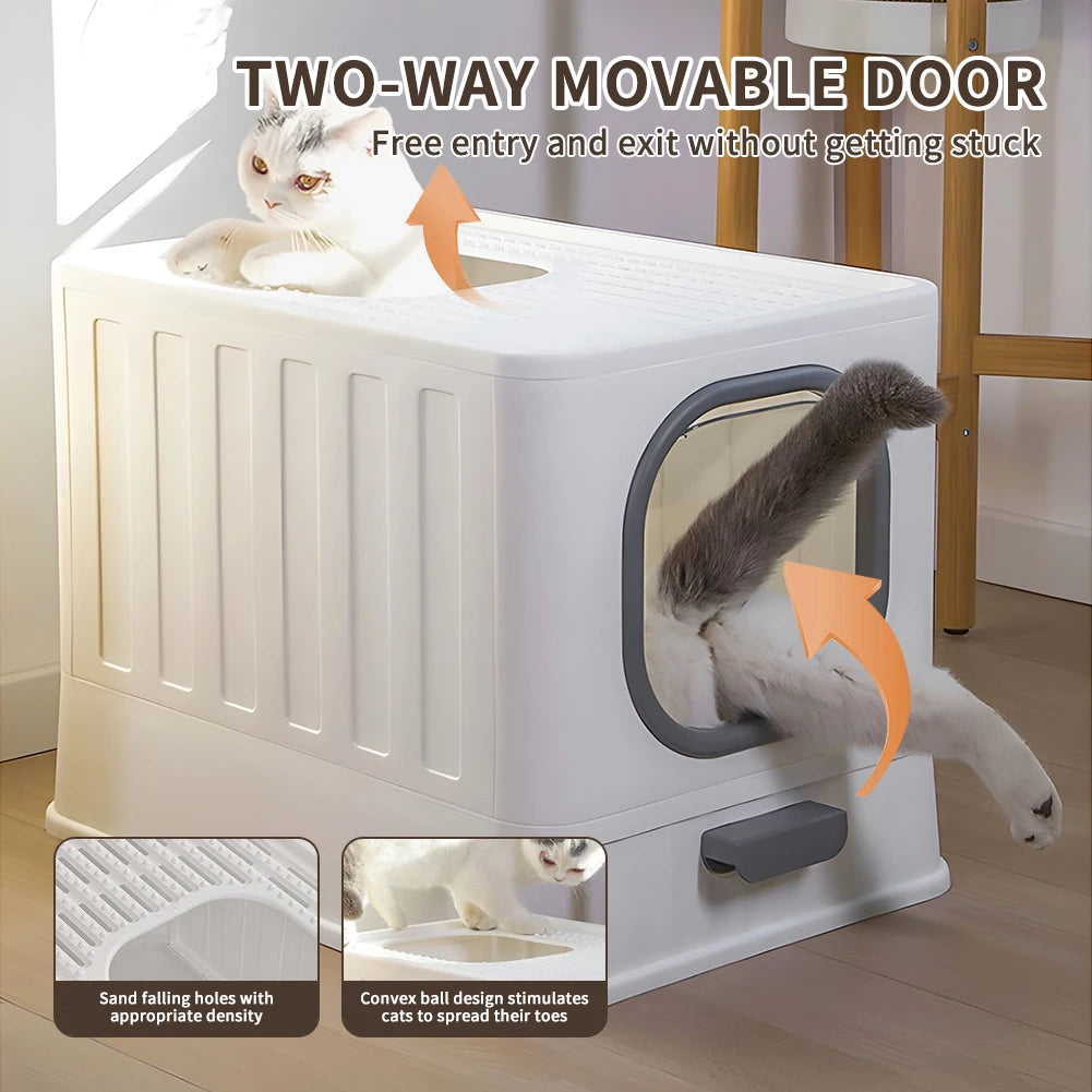 Covered Litter Box.