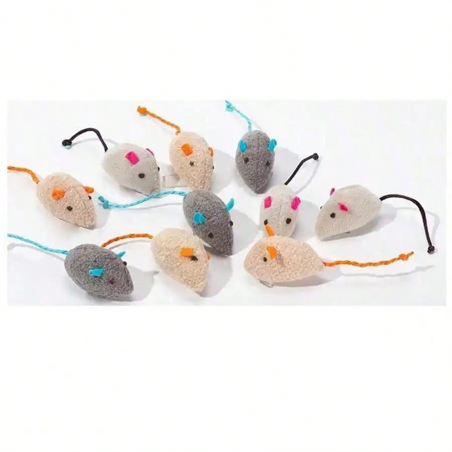 Set Rattle Cat Mouse Toy.