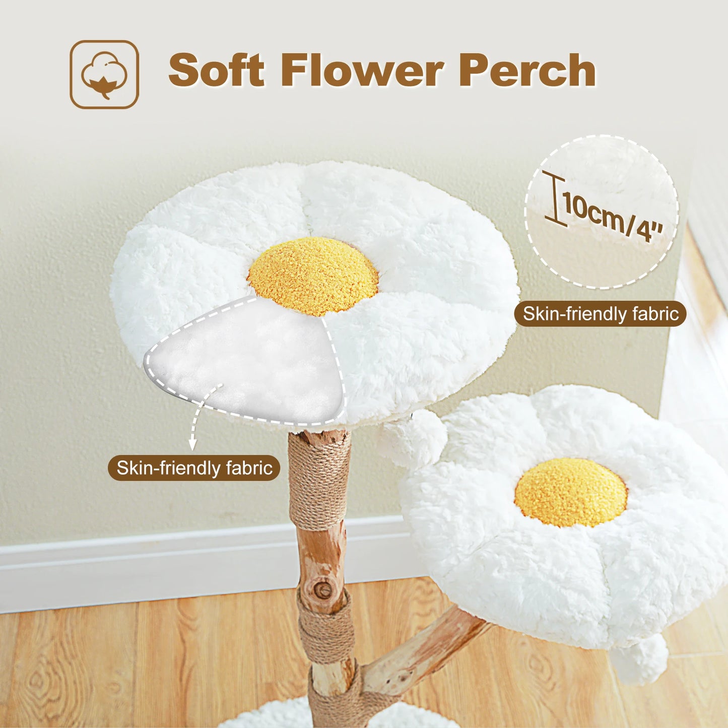 Wood Flower Cat Tree.
