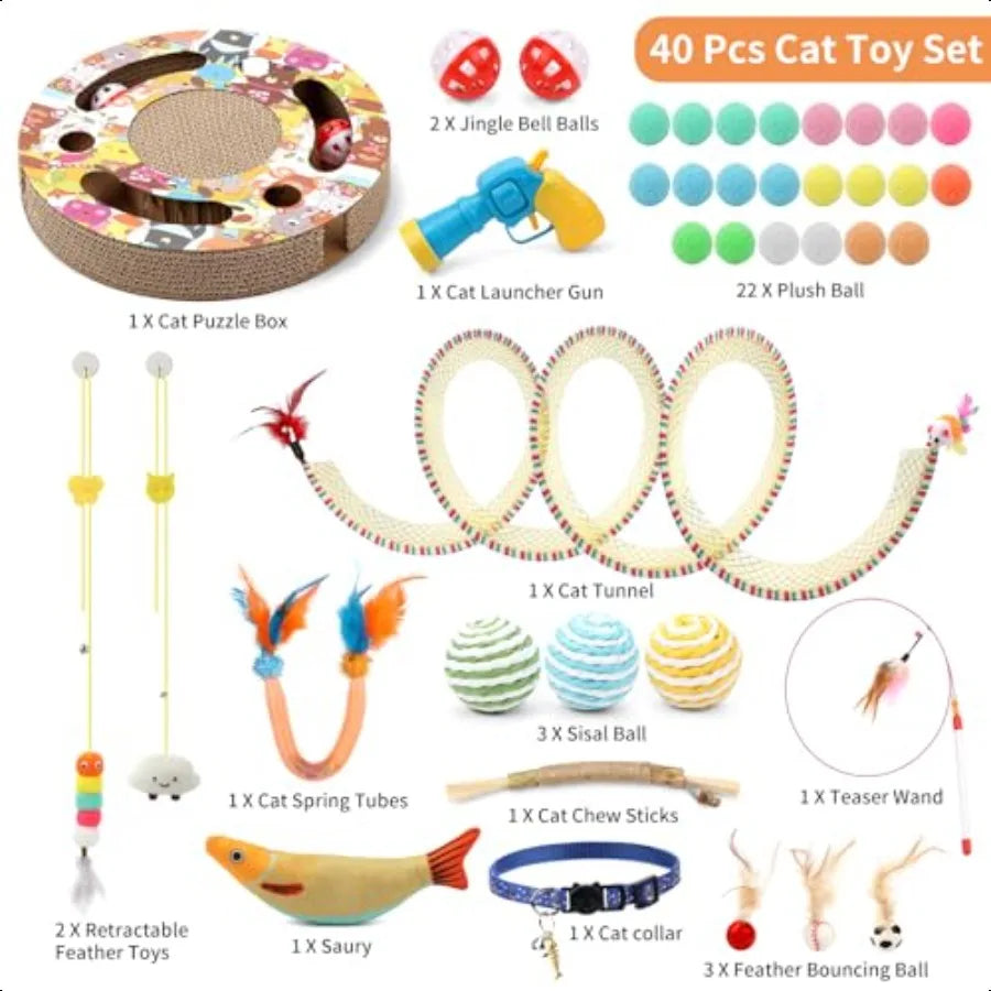 40 Cat Toys.