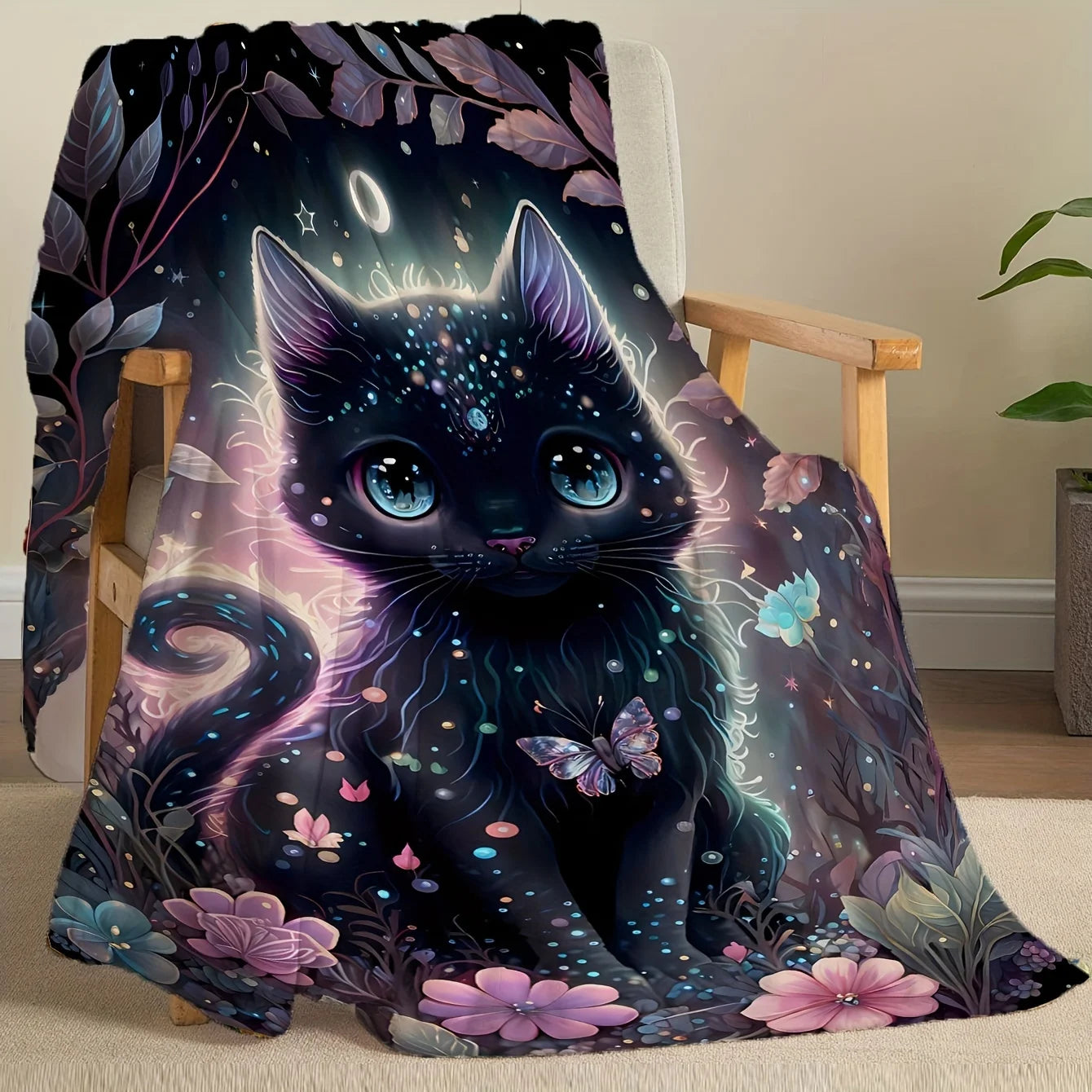 Black Cat Blanket.