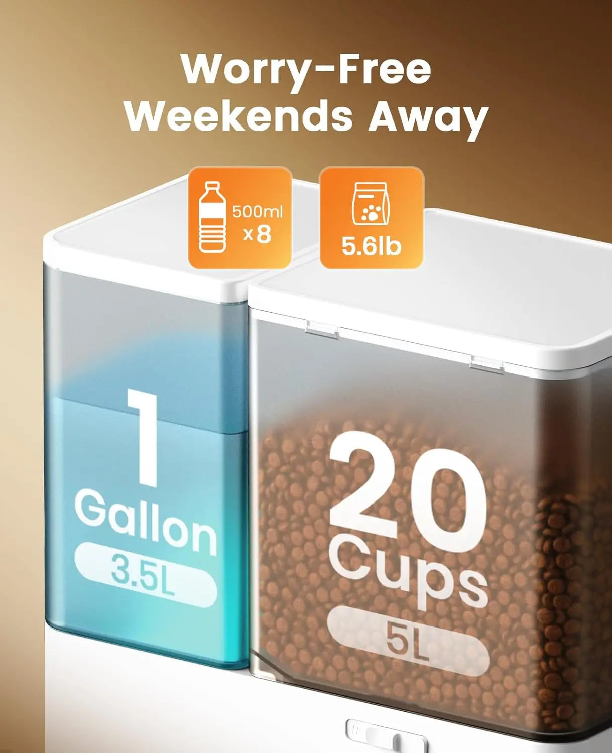 Automatic Cat Feeder & Water Dispenser.