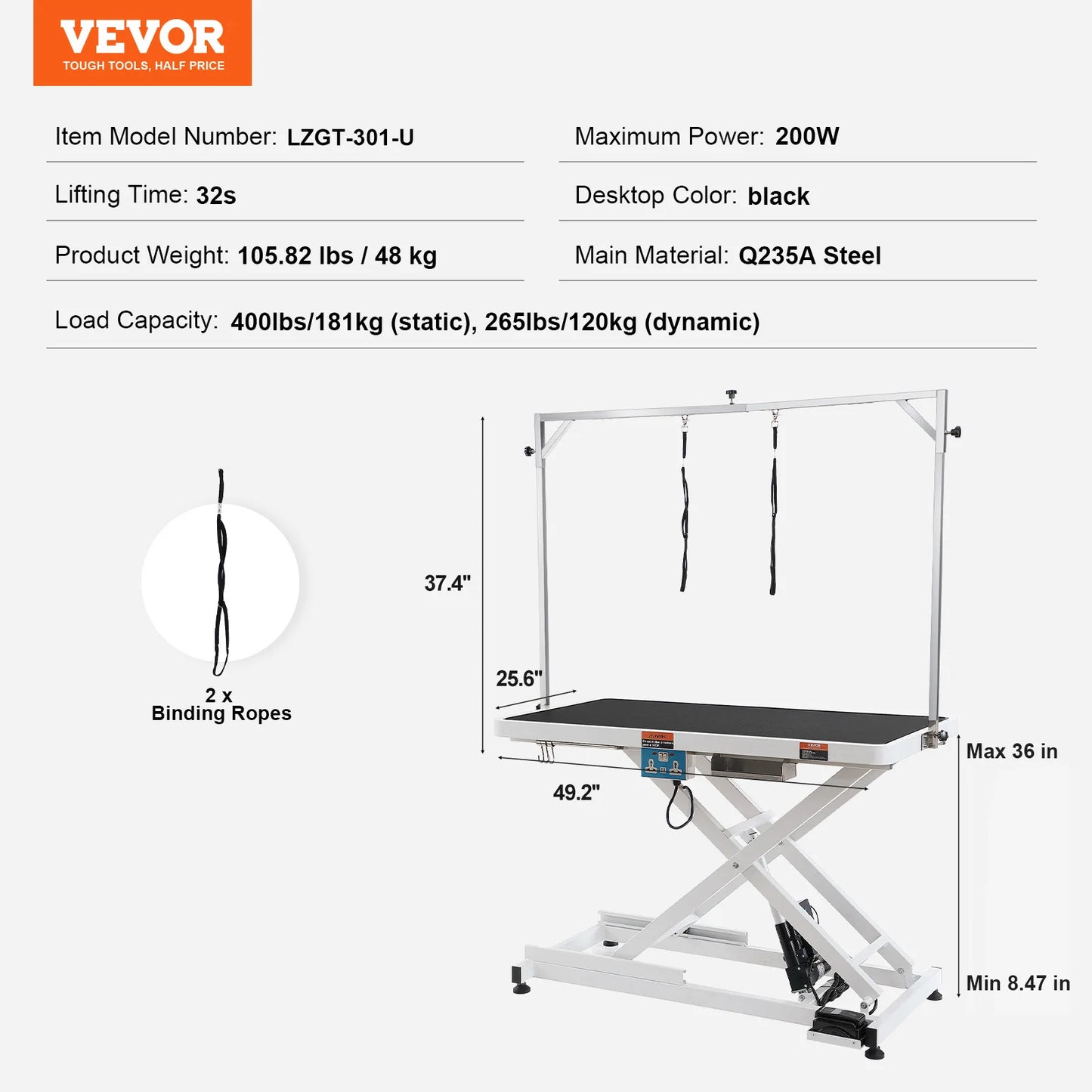 VEVOR Electric Pet Grooming Table.