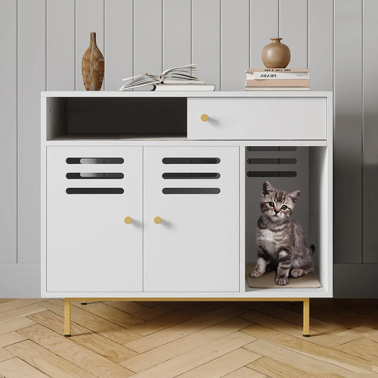 Modern Hidden Cat Litter Box.
