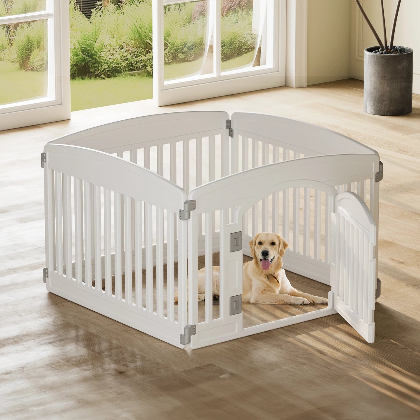 Plastic Dog Playpen.