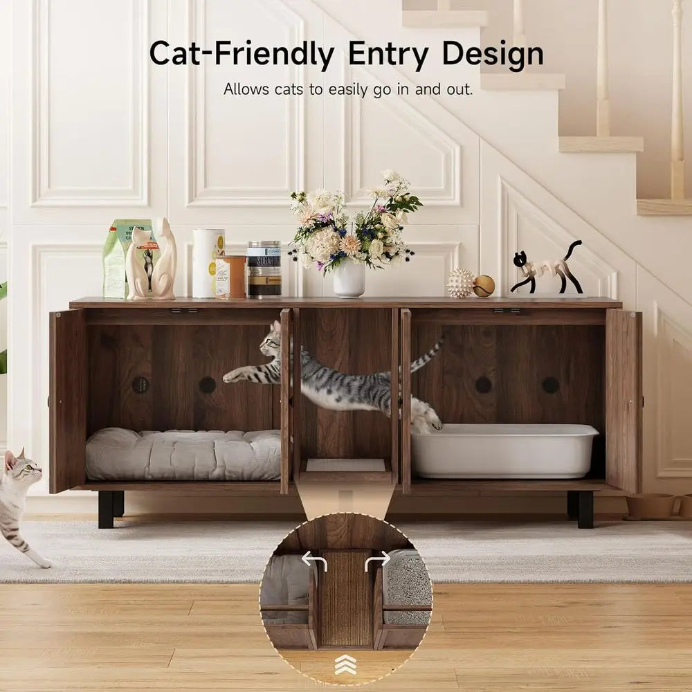Cat Litter Box Enclosure or 2 Cats.