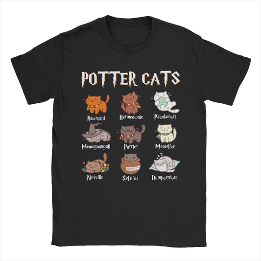 Men Potter Cats T-Shirt.