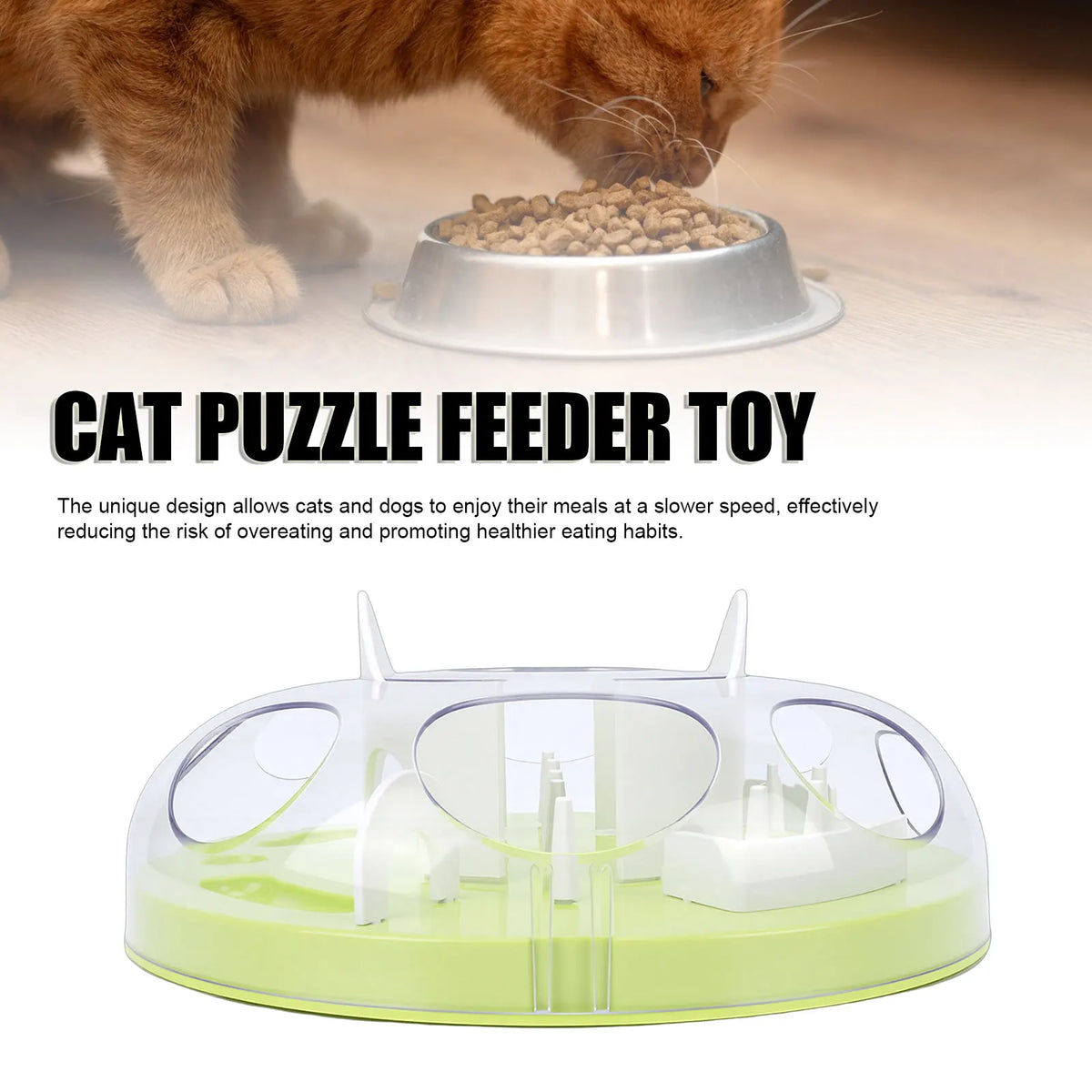 3Pcs Cat Puzzle Feeder Toy.