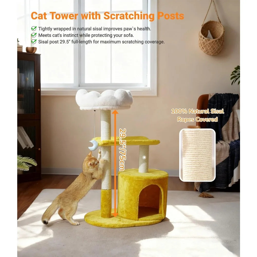 33 Inch Multi Level Cat Tree Tower.